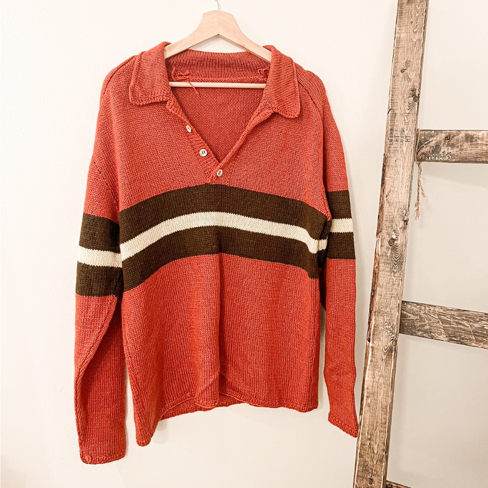 Adobe knit Henley